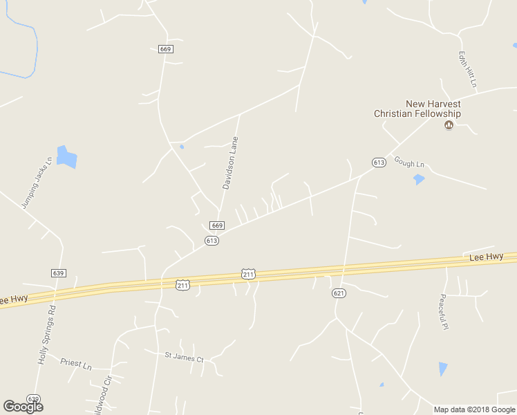 map of restaurants, bars, coffee shops, grocery stores, and more near 15365 Waterloo Road in Amissville
