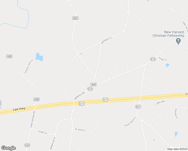 map of restaurants, bars, coffee shops, grocery stores, and more near 47 Rollins Ford Road in Amissville
