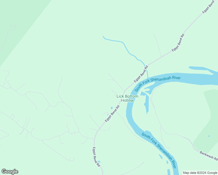 map of restaurants, bars, coffee shops, grocery stores, and more near 1530 Egypt Bend Road in Luray