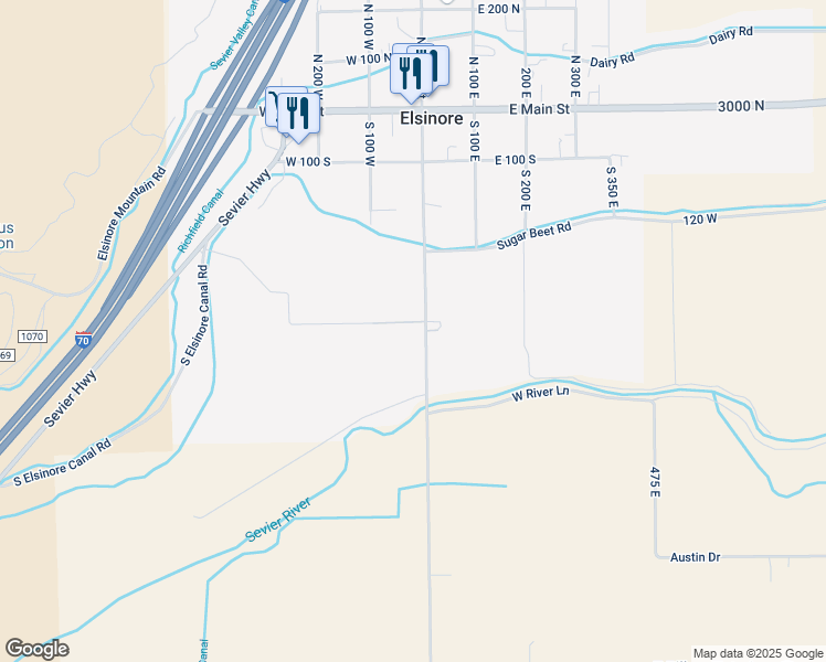map of restaurants, bars, coffee shops, grocery stores, and more near 480 East Center Street in Monroe