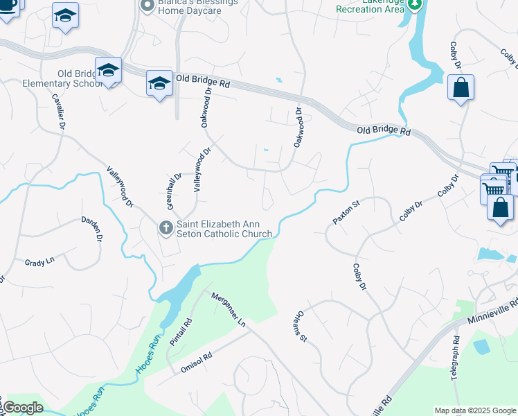 map of restaurants, bars, coffee shops, grocery stores, and more near 12682 Castile Court in Woodbridge