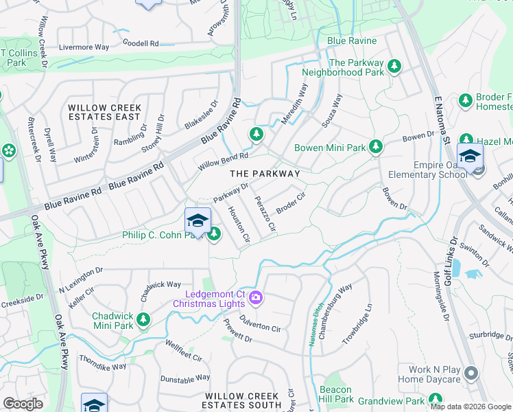 map of restaurants, bars, coffee shops, grocery stores, and more near 1021 Perazzo Circle in Folsom