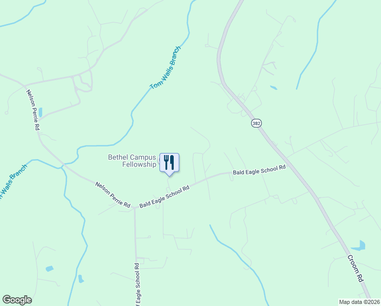 map of restaurants, bars, coffee shops, grocery stores, and more near 15701 Bald Eagle School Road in Brandywine