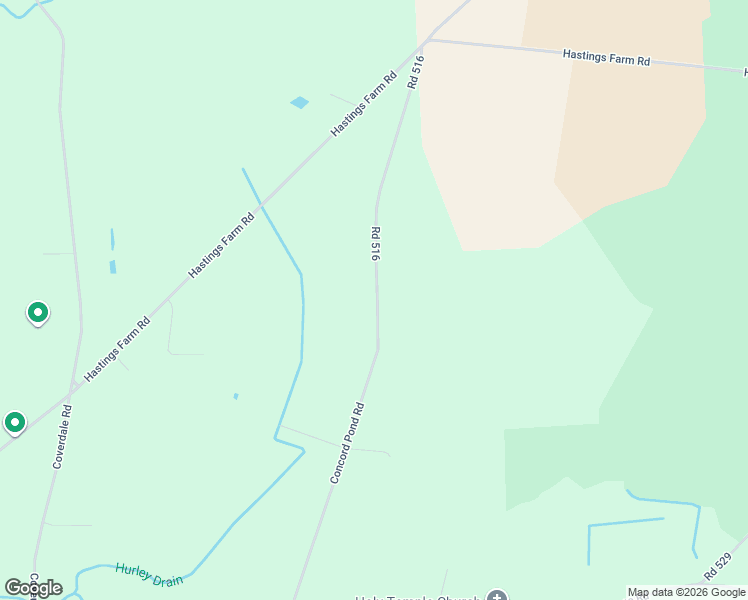 map of restaurants, bars, coffee shops, grocery stores, and more near 22380 Concord Pond Road in Georgetown