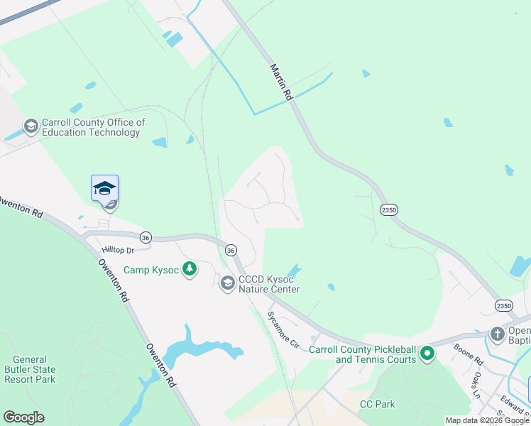 map of restaurants, bars, coffee shops, grocery stores, and more near Delaware Way in Carrollton