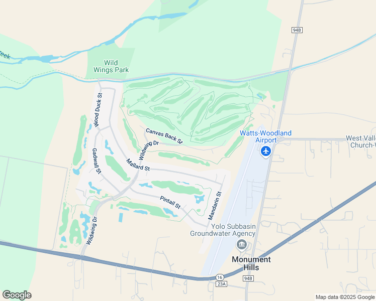 map of restaurants, bars, coffee shops, grocery stores, and more near 34149 Canvas Back Street in Woodland
