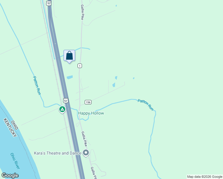 map of restaurants, bars, coffee shops, grocery stores, and more near 281 Jewell Road in Franklin Furnace