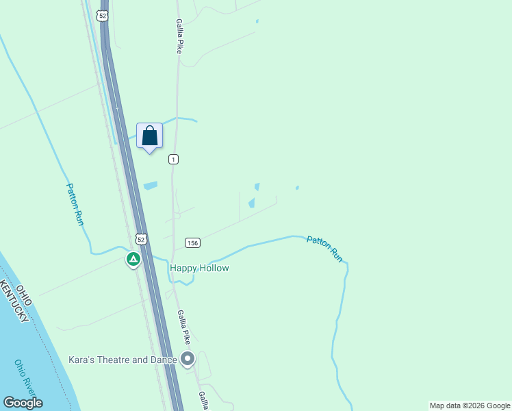 map of restaurants, bars, coffee shops, grocery stores, and more near 281 Jewell Road in Franklin Furnace