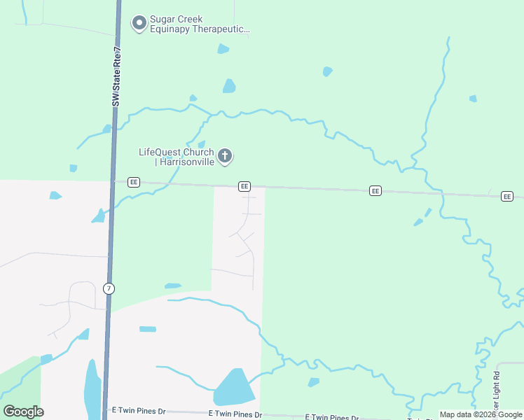 map of restaurants, bars, coffee shops, grocery stores, and more near 3205 Junction Drive in Harrisonville