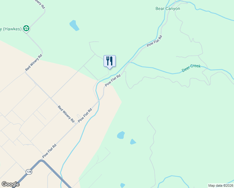 map of restaurants, bars, coffee shops, grocery stores, and more near 4395 Pine Flat Road in Healdsburg
