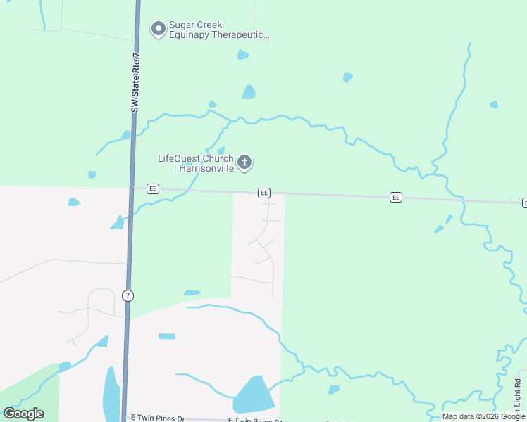 map of restaurants, bars, coffee shops, grocery stores, and more near 3109 Junction Dr in Harrisonville