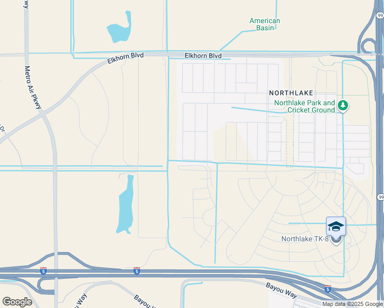 map of restaurants, bars, coffee shops, grocery stores, and more near Lone Tree Road in Sacramento