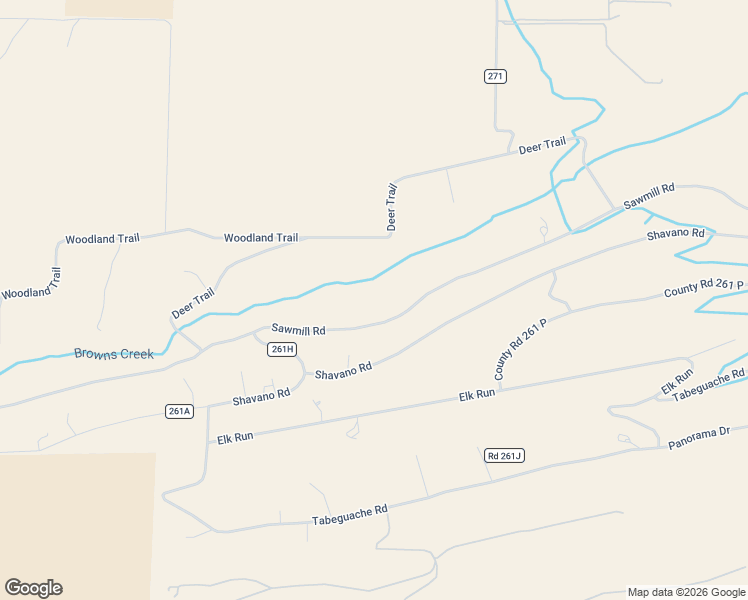 map of restaurants, bars, coffee shops, grocery stores, and more near 13535 County Road 261 in Nathrop