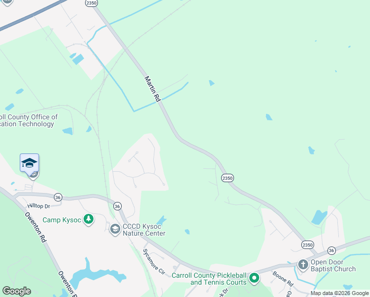 map of restaurants, bars, coffee shops, grocery stores, and more near 858 Martin Road in Carrollton