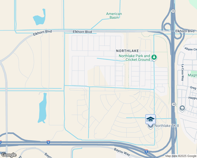 map of restaurants, bars, coffee shops, grocery stores, and more near 3900 West Elkhorn Boulevard in Sacramento