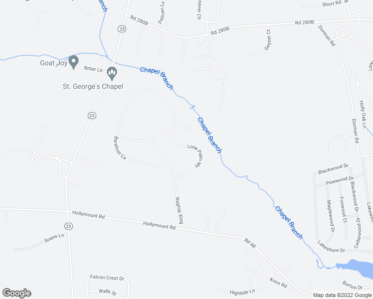 map of restaurants, bars, coffee shops, grocery stores, and more near 30347 Lone Palm Way in Harbeson