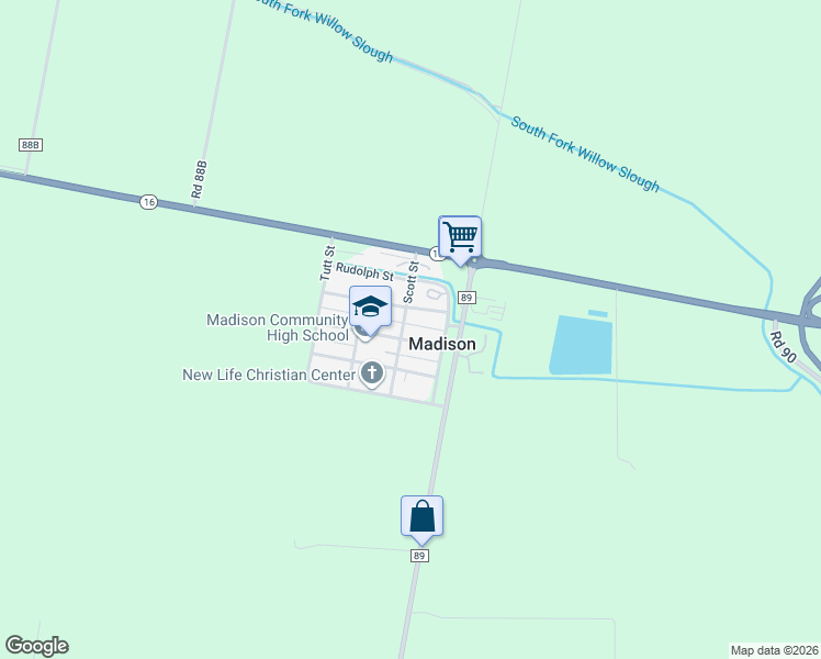 map of restaurants, bars, coffee shops, grocery stores, and more near 29041 Main Street in Madison