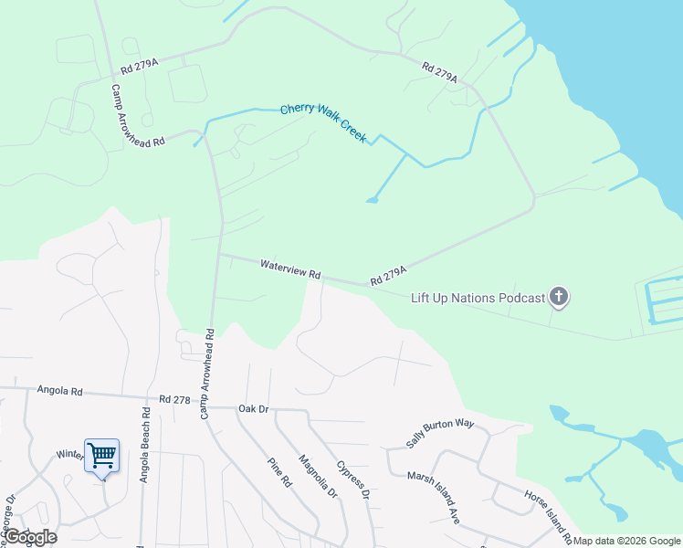 map of restaurants, bars, coffee shops, grocery stores, and more near 22498 Waterview Road in Lewes