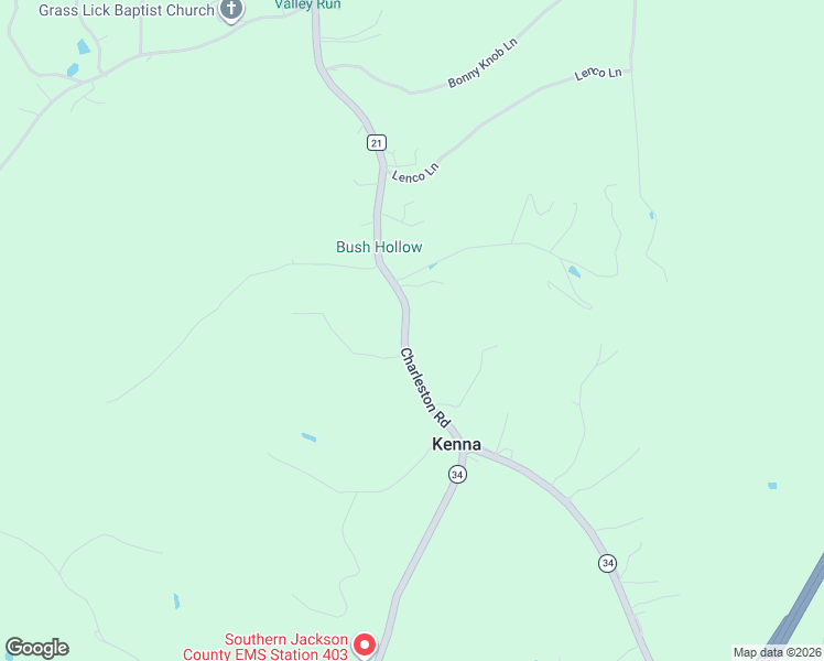 map of restaurants, bars, coffee shops, grocery stores, and more near 9701 Charleston Road in Ripley