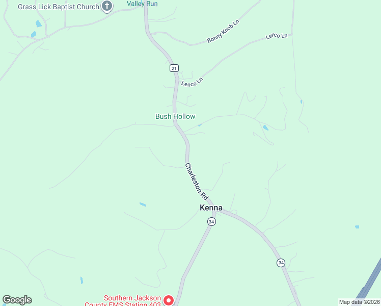 map of restaurants, bars, coffee shops, grocery stores, and more near 9701 Charleston Road in Ripley