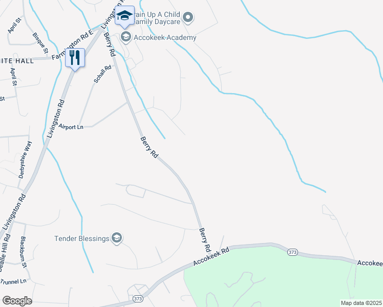 map of restaurants, bars, coffee shops, grocery stores, and more near 2020 Saint James Road in Accokeek
