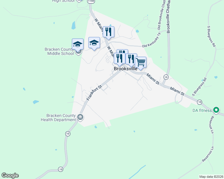 map of restaurants, bars, coffee shops, grocery stores, and more near 139 Gibson Drive in Brooksville