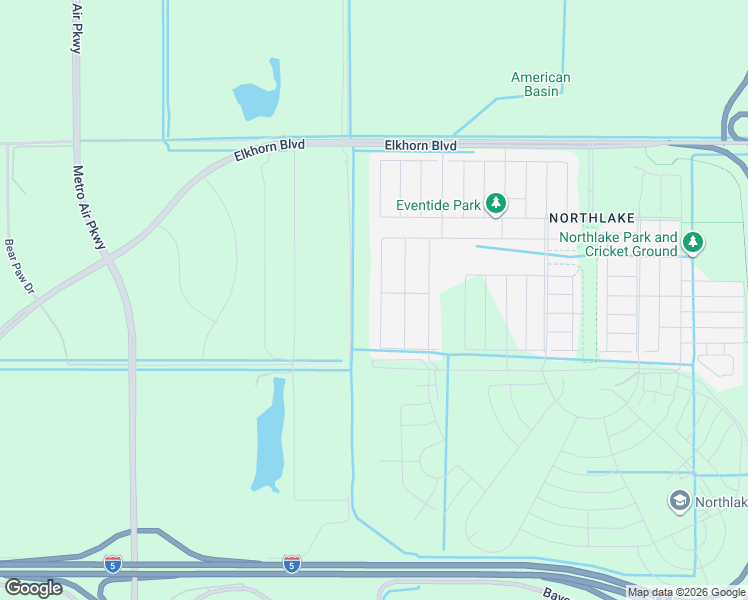 map of restaurants, bars, coffee shops, grocery stores, and more near Lone Tree Road in Sacramento