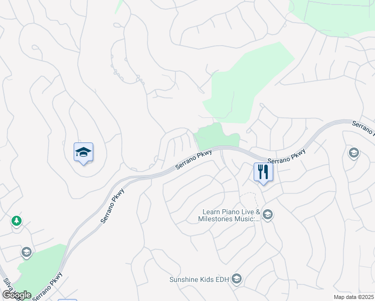 map of restaurants, bars, coffee shops, grocery stores, and more near 528 Silvaner Court in El Dorado Hills