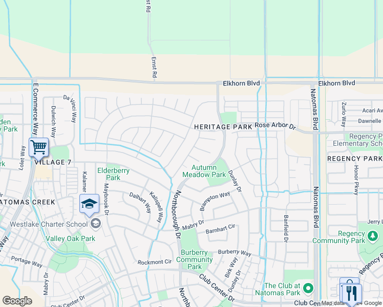 map of restaurants, bars, coffee shops, grocery stores, and more near 3 Station Inn Place in Sacramento