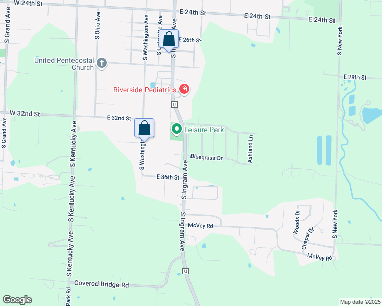 map of restaurants, bars, coffee shops, grocery stores, and more near Canon Dr in Sedalia