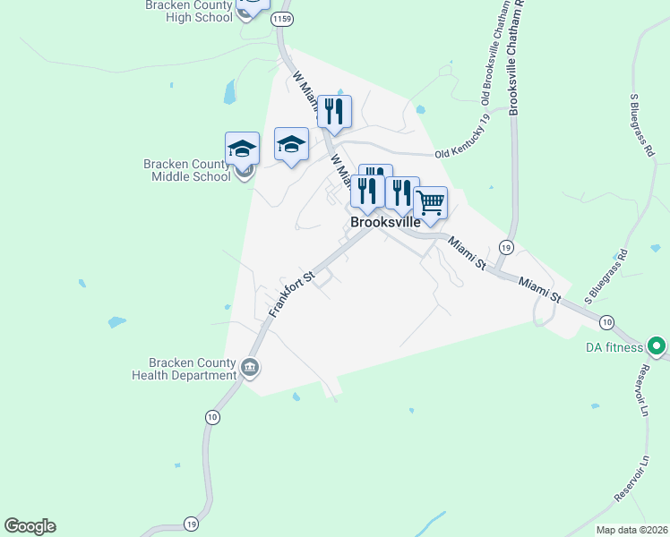 map of restaurants, bars, coffee shops, grocery stores, and more near 139 Gibson Drive in Brooksville