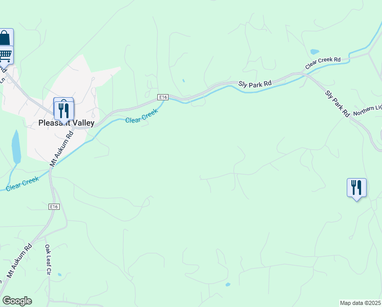map of restaurants, bars, coffee shops, grocery stores, and more near 4934 Vogelsang Lane in Placerville