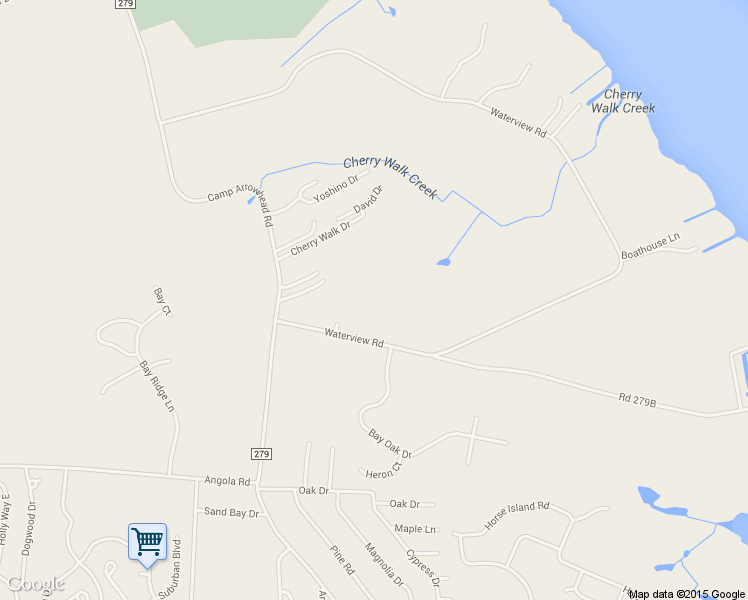 map of restaurants, bars, coffee shops, grocery stores, and more near 22498 Waterview Road in Lewes