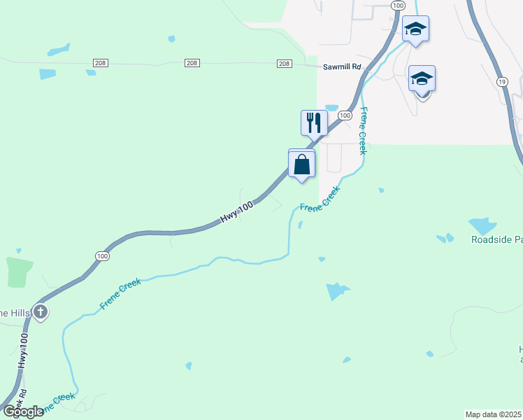 map of restaurants, bars, coffee shops, grocery stores, and more near 2120 Village Lane in Hermann