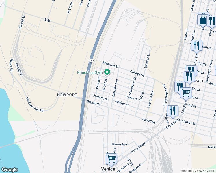 map of restaurants, bars, coffee shops, grocery stores, and more near 914 Jackson Street in Madison