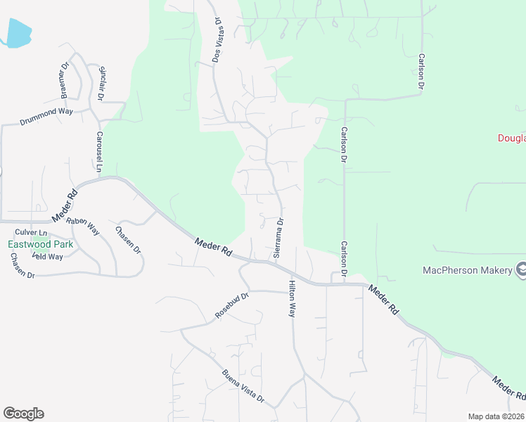map of restaurants, bars, coffee shops, grocery stores, and more near 3511 El Grande Court in Shingle Springs