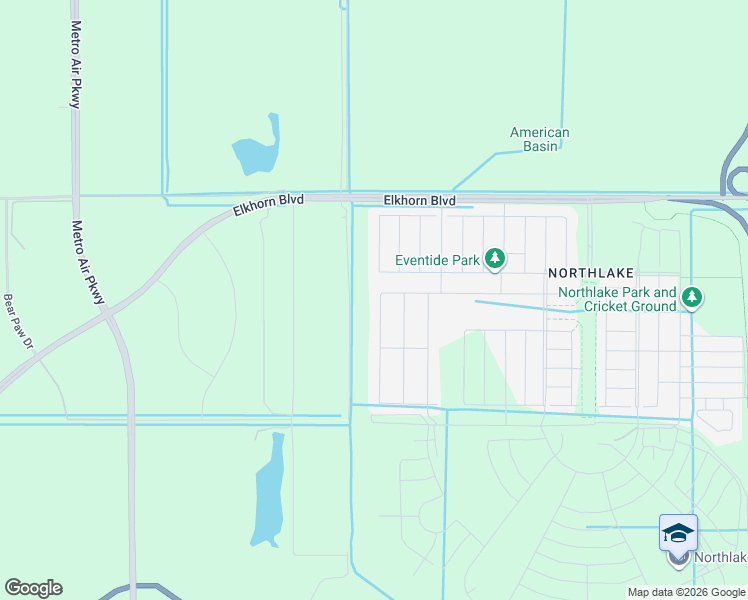 map of restaurants, bars, coffee shops, grocery stores, and more near Lone Tree Road in Sacramento