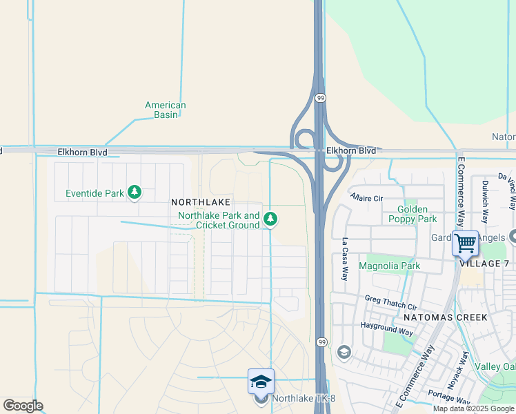 map of restaurants, bars, coffee shops, grocery stores, and more near 5918 Littlestone Street in Sacramento