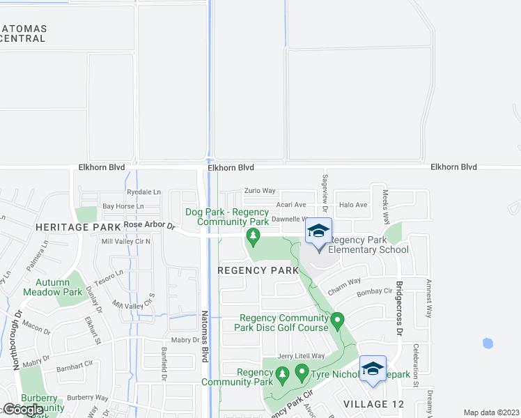 map of restaurants, bars, coffee shops, grocery stores, and more near 1916 Acari Avenue in Sacramento