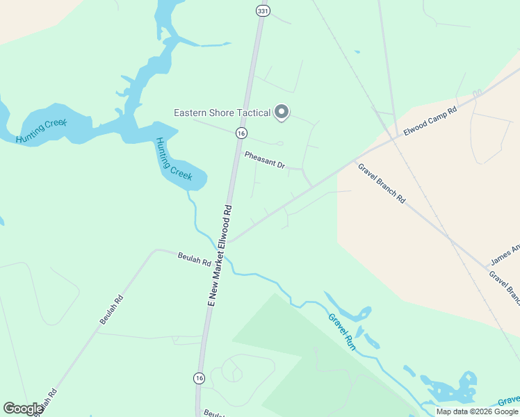 map of restaurants, bars, coffee shops, grocery stores, and more near 4316 Beulah Road in Hurlock