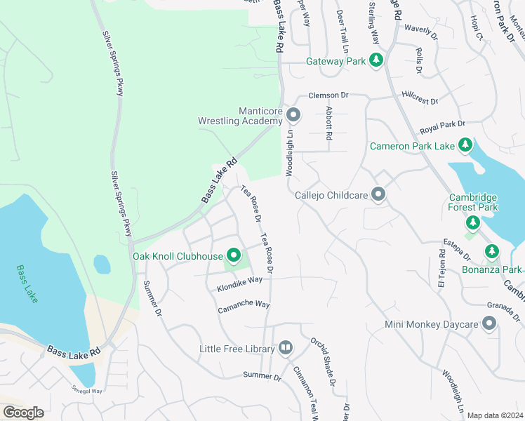 map of restaurants, bars, coffee shops, grocery stores, and more near 3315 Tea Rose Drive in El Dorado Hills