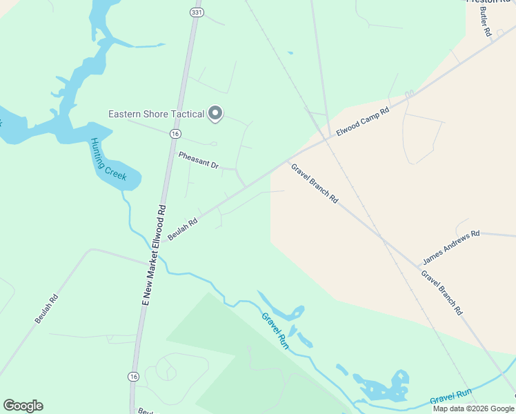 map of restaurants, bars, coffee shops, grocery stores, and more near 4323 Gavins Run in Hurlock