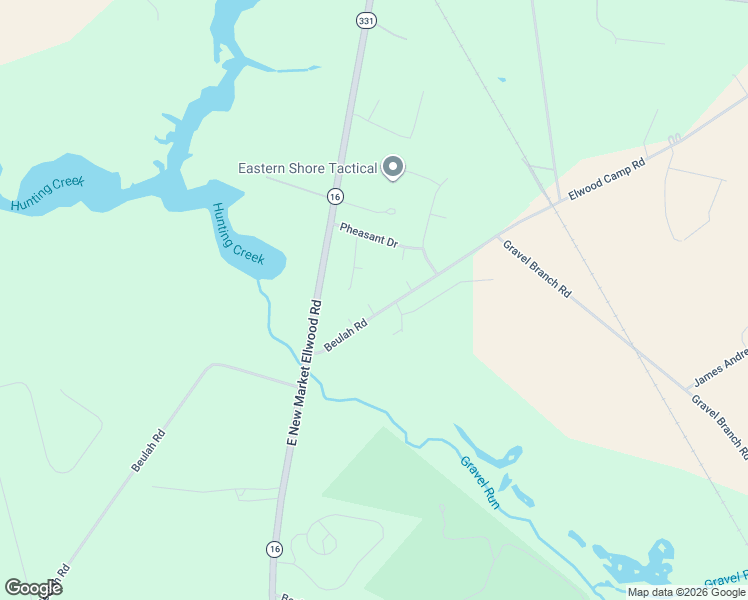 map of restaurants, bars, coffee shops, grocery stores, and more near 4316 Beulah Road in Hurlock