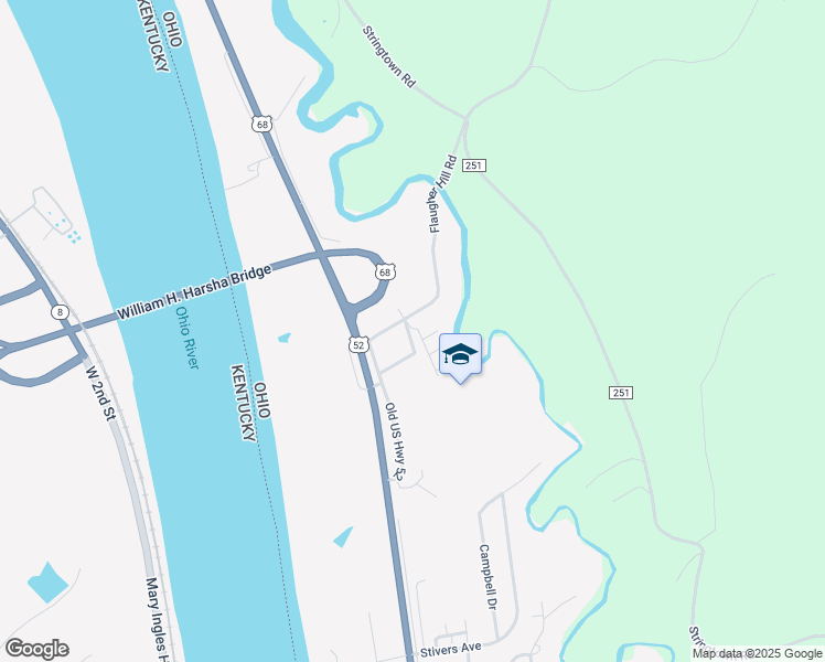 map of restaurants, bars, coffee shops, grocery stores, and more near 108 Flaugher Hill Road in Aberdeen