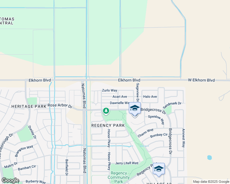 map of restaurants, bars, coffee shops, grocery stores, and more near 1870 Zurlo Way in Sacramento