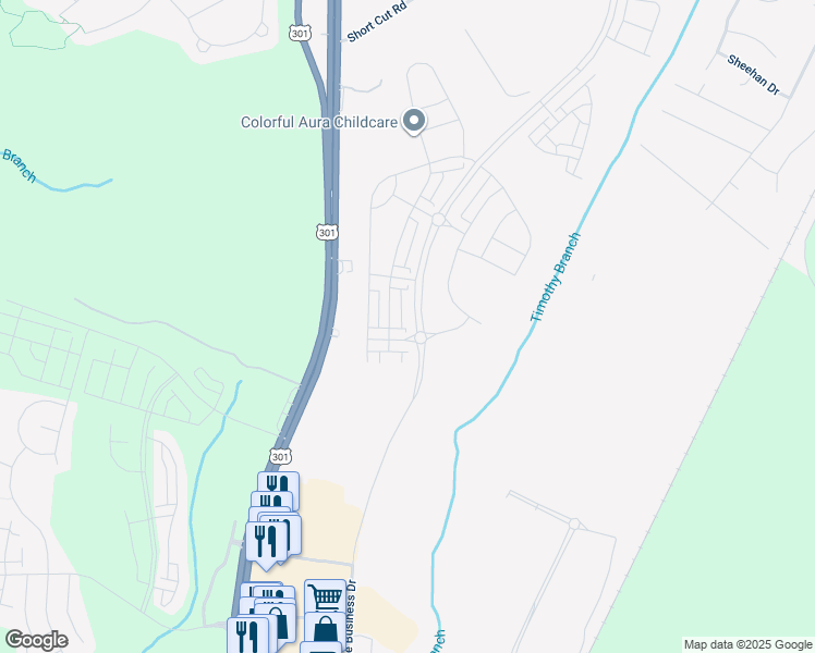 map of restaurants, bars, coffee shops, grocery stores, and more near 14973 Mattawoman Drive in Brandywine