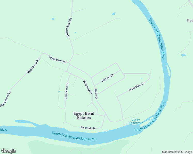 map of restaurants, bars, coffee shops, grocery stores, and more near 775 Riverbend Drive in Luray