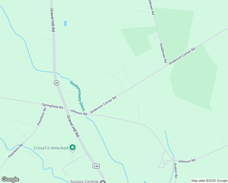 map of restaurants, bars, coffee shops, grocery stores, and more near 25755 Anderson Corner Road in Georgetown