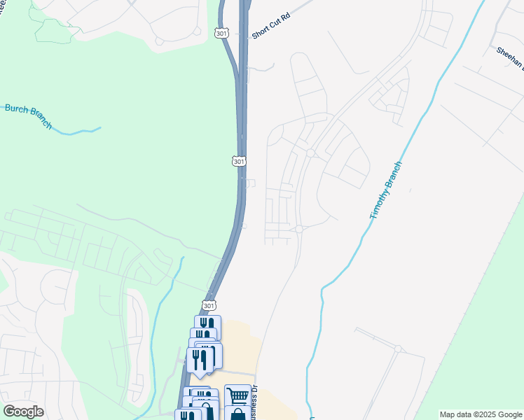 map of restaurants, bars, coffee shops, grocery stores, and more near 14945 Ring House Road in Brandywine