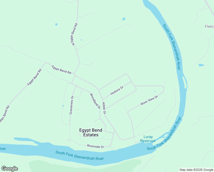 map of restaurants, bars, coffee shops, grocery stores, and more near 662 Riverbend Drive in Luray